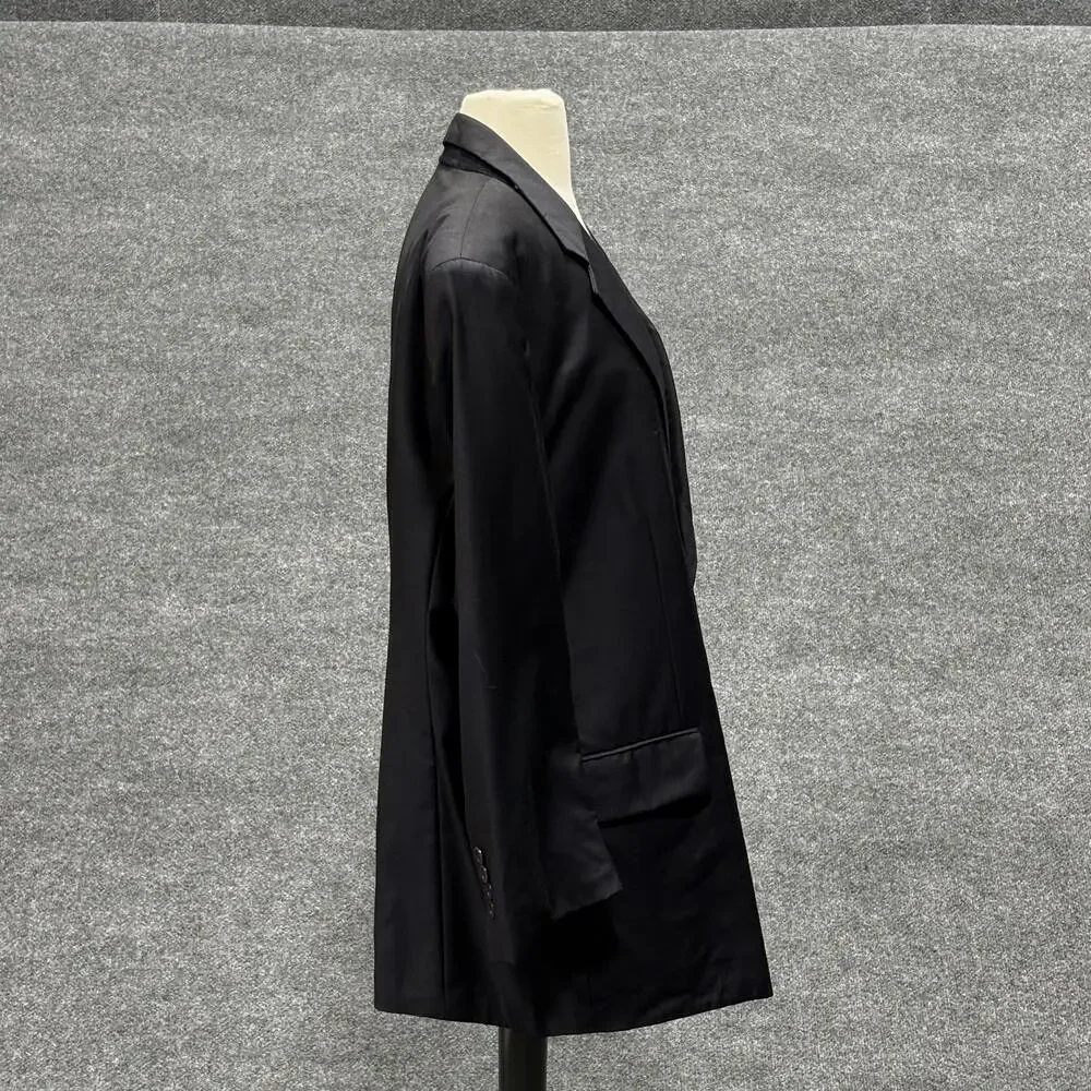Brooks Brothers Blazer Mens 44 Short Black Golden Fleece Hand Tailored USA Wool